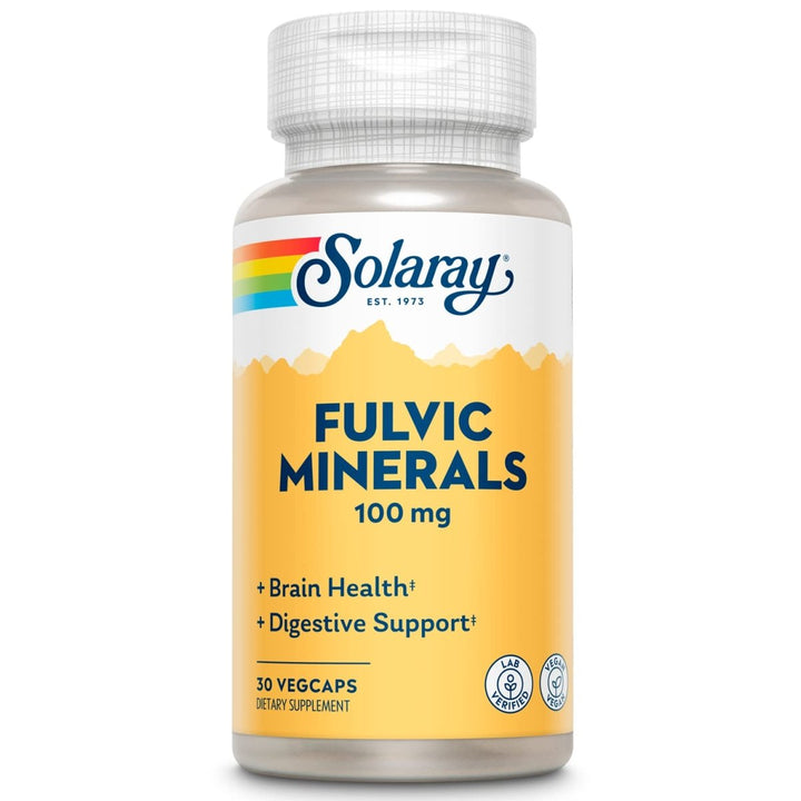 Solaray Fulvic Minerals 100 mg | Himalayan Shilajit | 30 VegCaps - The Oasis of Health