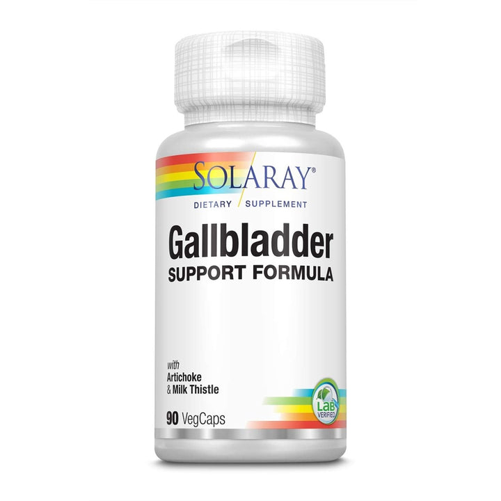 SOLARAY Gallbladder Support Formula | 30 Servings | 90 VegCaps 03084 - The Oasis of Health