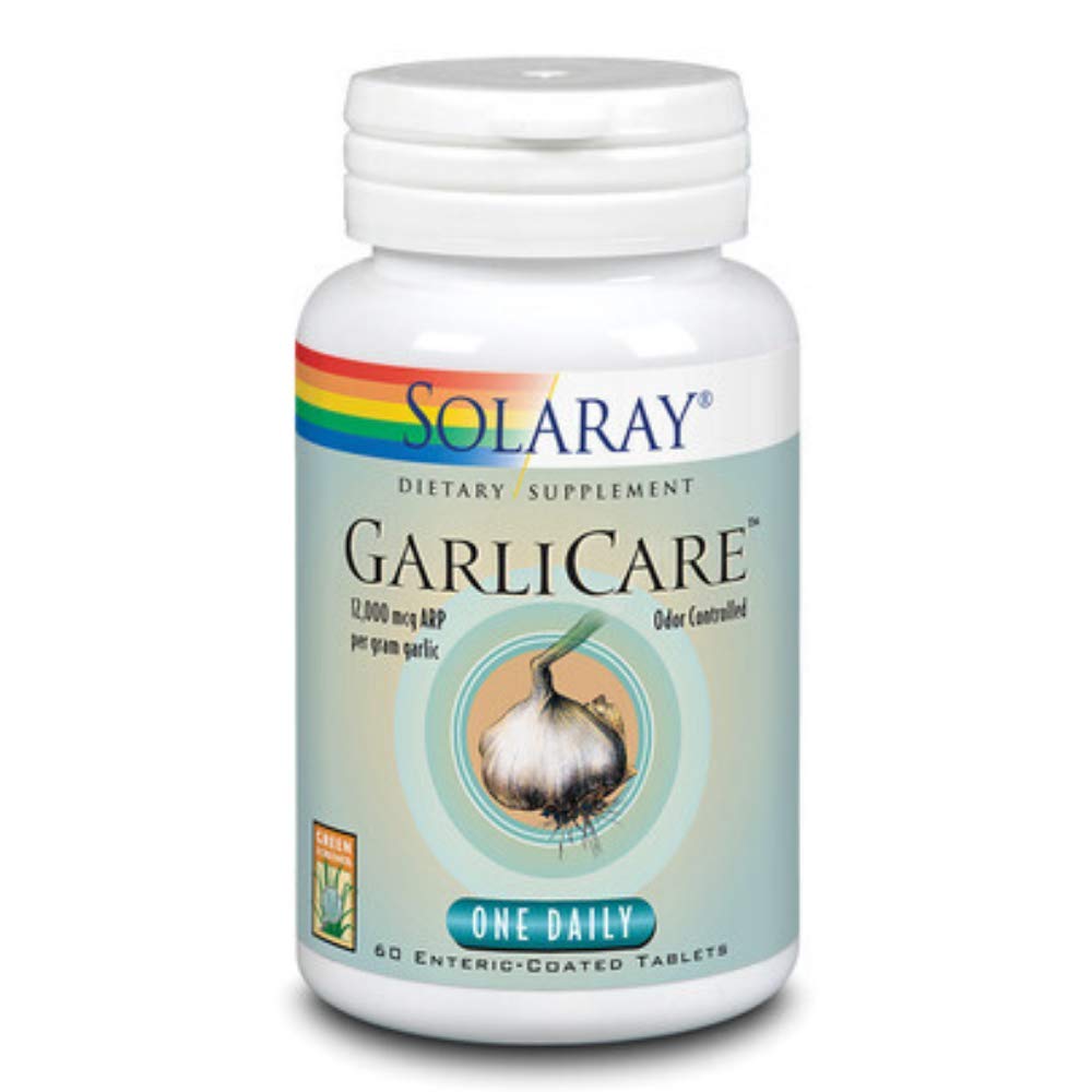 SOLARAY GarliCare, Tablet (Btl - Plastic) 12000mcg | 60ct - The Oasis of Health