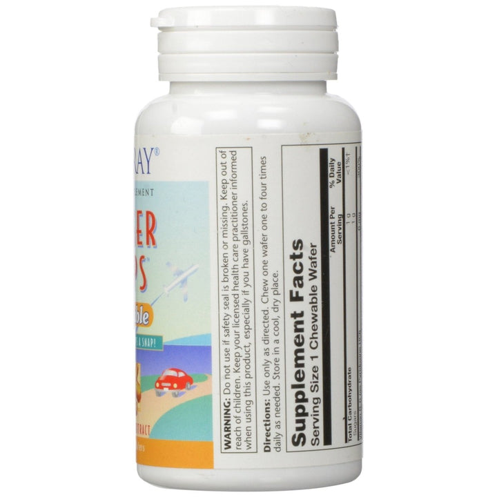 Solaray Ginger Trips Chewable Wafers, 67mg, 60 Count - The Oasis of Health