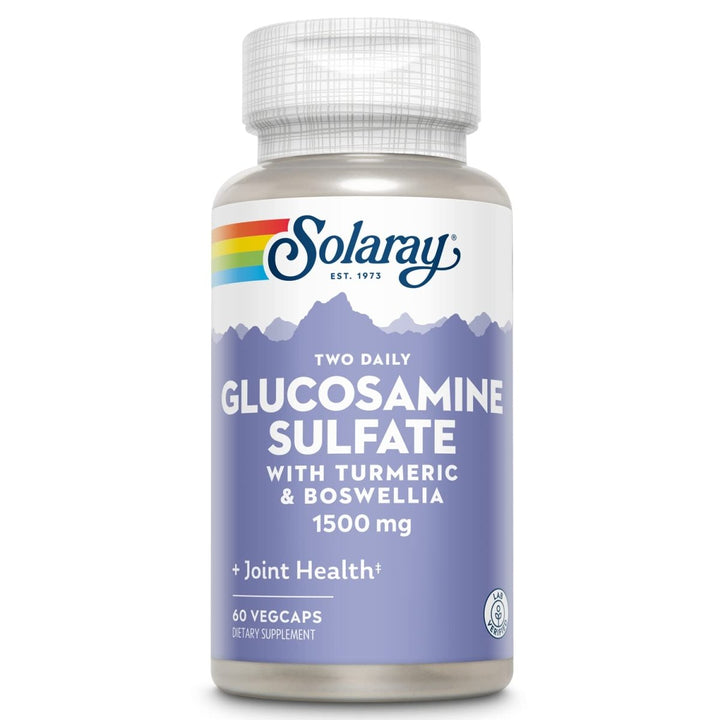 SOLARAY Glucosamine Sulfate 1500mg - 60 VegCaps - The Oasis of Health