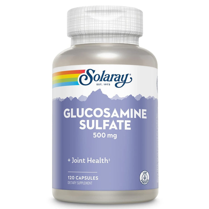 SOLARAY Glucosamine Sulfate 500 mg | Healthy Joint Flexibility & Resiliency Support (60 Serv, 120 CT) - The Oasis of Health