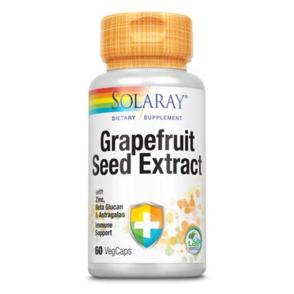 SOLARAY Grapefruit Seed Extract Immunity Formula Capsules, 250 mg | 60 Count - The Oasis of Health