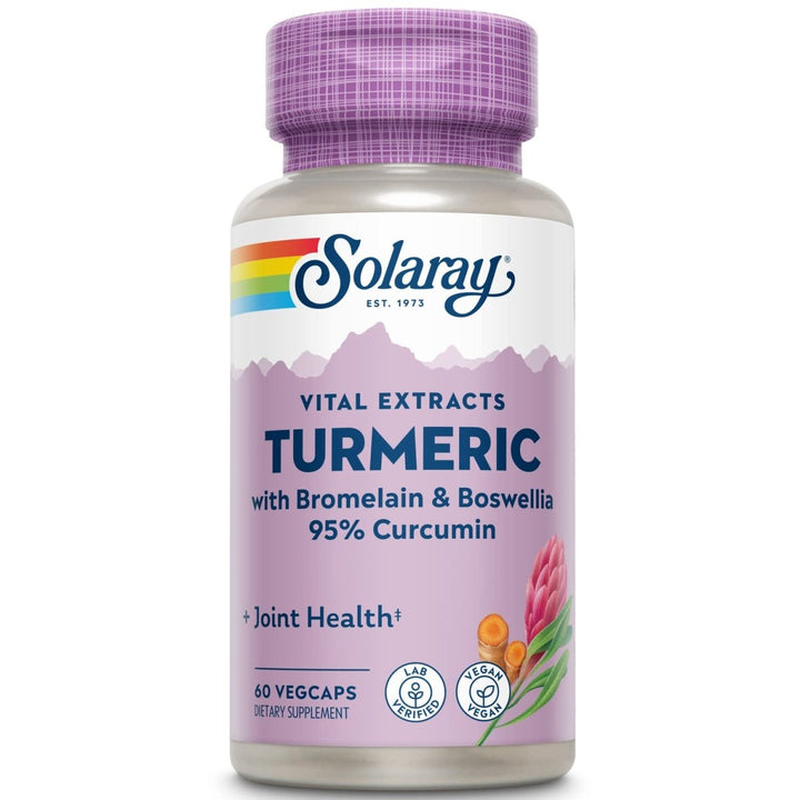 SOLARAY - Guaranteed Potency Turmeric Root Extract, 200 mg | 60 Capsules - The Oasis of Health