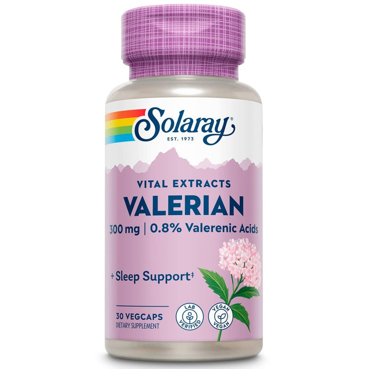 SOLARAY Guaranteed Potency Valerian Root Extract One Daily, Veg Cap (Btl - Plastic) 300mg | 30ct - The Oasis of Health