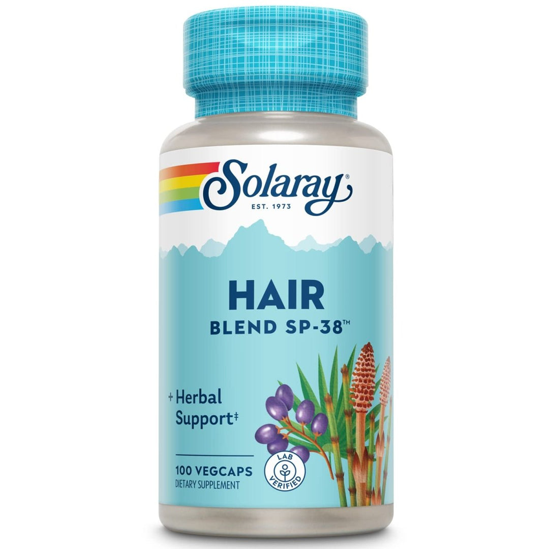 Solaray Hair Blend SP - 38 - Herbal Blend for Healthy Hair - 100 VegCaps - The Oasis of Health