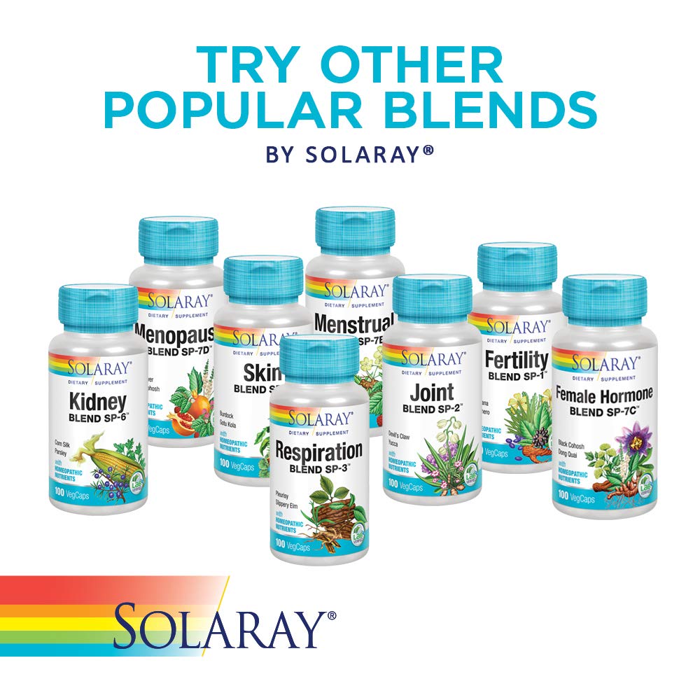 Solaray Hair Blend SP - 38 - Herbal Blend for Healthy Hair - 100 VegCaps - The Oasis of Health
