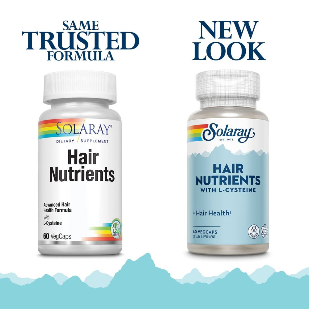 Solaray Hair Nutrients, Veg Cap (Btl - Plastic) | 60ct - The Oasis of Health