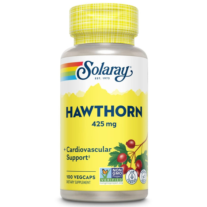 SOLARAY Hawthorn Berry 425mg | 100 VegCaps - The Oasis of Health