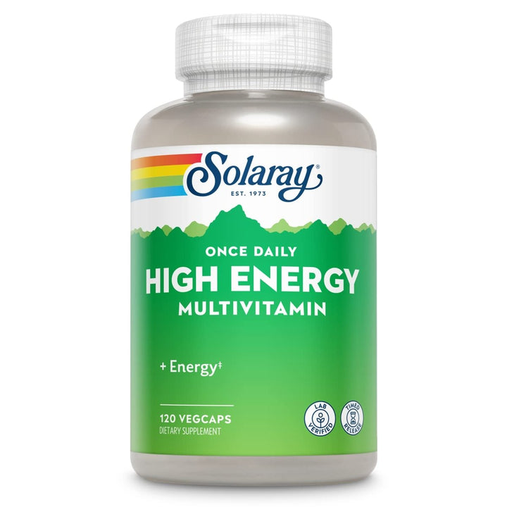 SOLARAY High Energy Multivitamin | Once Daily, Timed - Release Formula | Whole Food & Herb Base | Non - GMO - The Oasis of Health