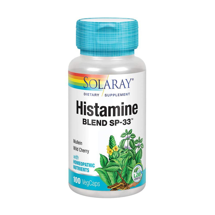 SOLARAY Histamine Blend SP - 33 | Herbal Blend w/Cell Salt Nutrients for Healthy Histamine Response Support | Non - GMO & Vegan | 50 Serv | 100 VegCaps - The Oasis of Health