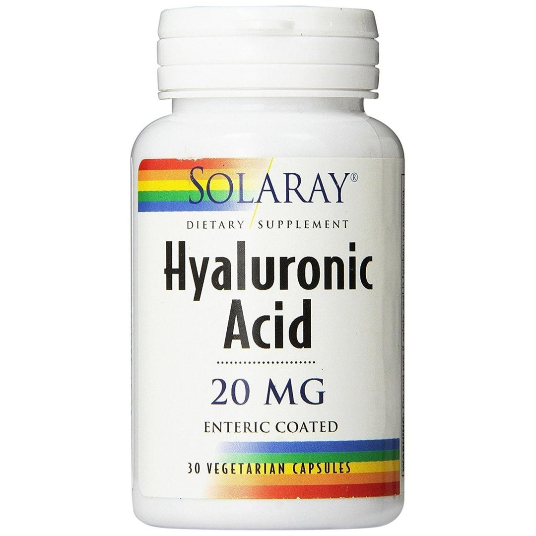 Solaray Hyaluronic Acid - 20 mg - 30 Vegetarian Capsules - The Oasis of Health
