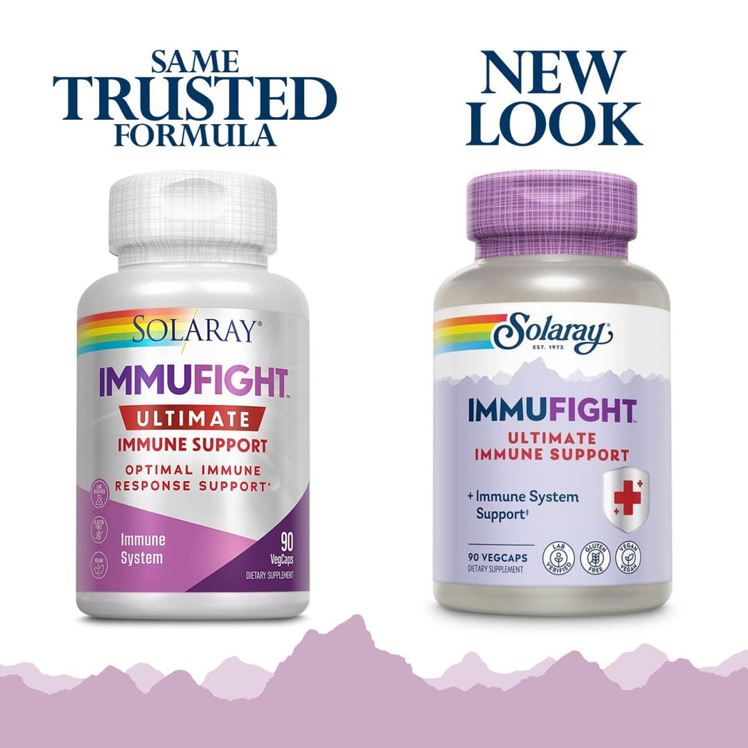 SOLARAY Immufight Ultimate Immune Support | Healthy Response Formula w/Vitamin C & D, Zinc, Herbs | 10 Serv, 90 VegCaps - The Oasis of Health