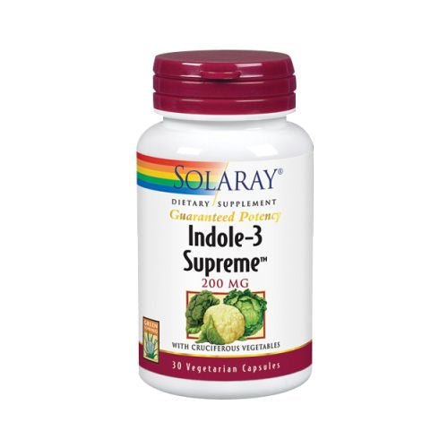 Solaray - Indole - 3 Supreme Guaranteed Potency 200 mg. - 30 Vcaps - Walmart Only - The Oasis of Health