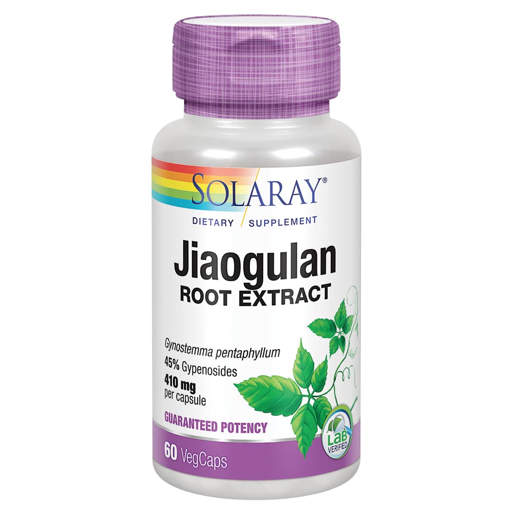SOLARAY Jiaogulan, 410 mg, 60 VegCaps - The Oasis of Health
