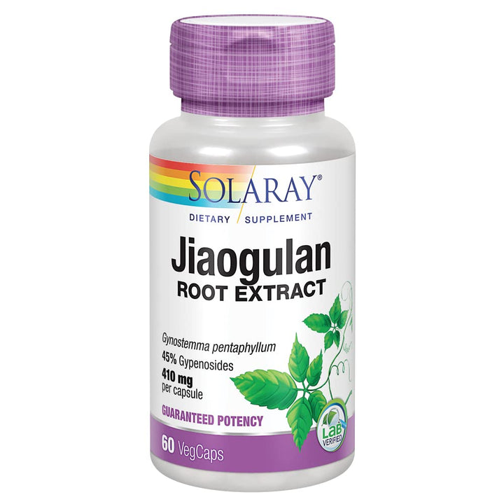 SOLARAY Jiaogulan, 410 mg, 60 VegCaps - The Oasis of Health