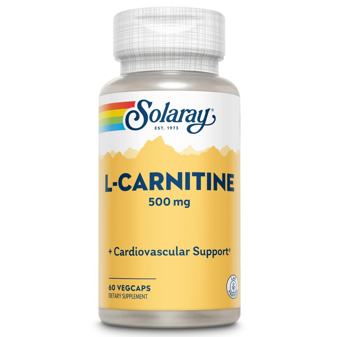 SOLARAY L - Carnitine Veg Cap (Btl - Plastic) 500mg | 60ct - The Oasis of Health