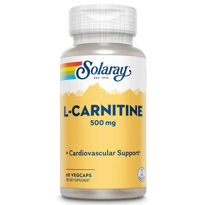 SOLARAY L - Carnitine Veg Cap (Btl - Plastic) 500mg | 60ct - The Oasis of Health