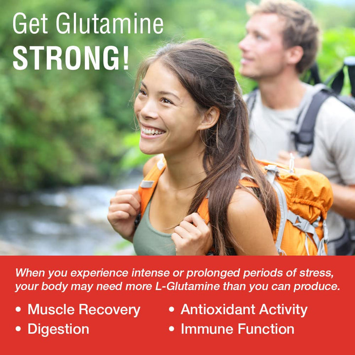 SOLARAY L - Glutamine 500mg - 50 VegCaps | Muscle Recovery & Immune Support - The Oasis of Health