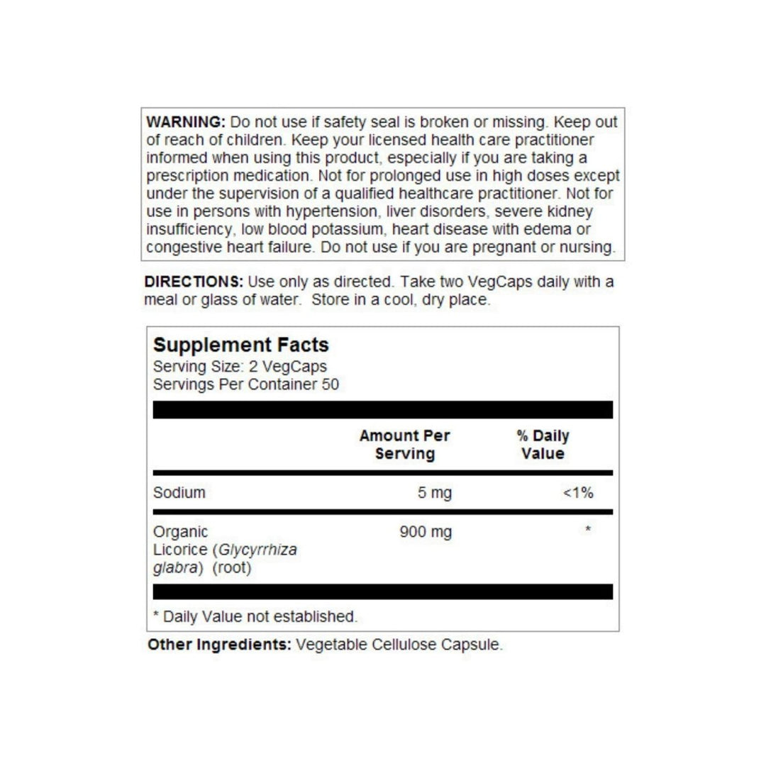 SOLARAY Licorice Root Supplement, 450 mg | 100 Count - The Oasis of Health