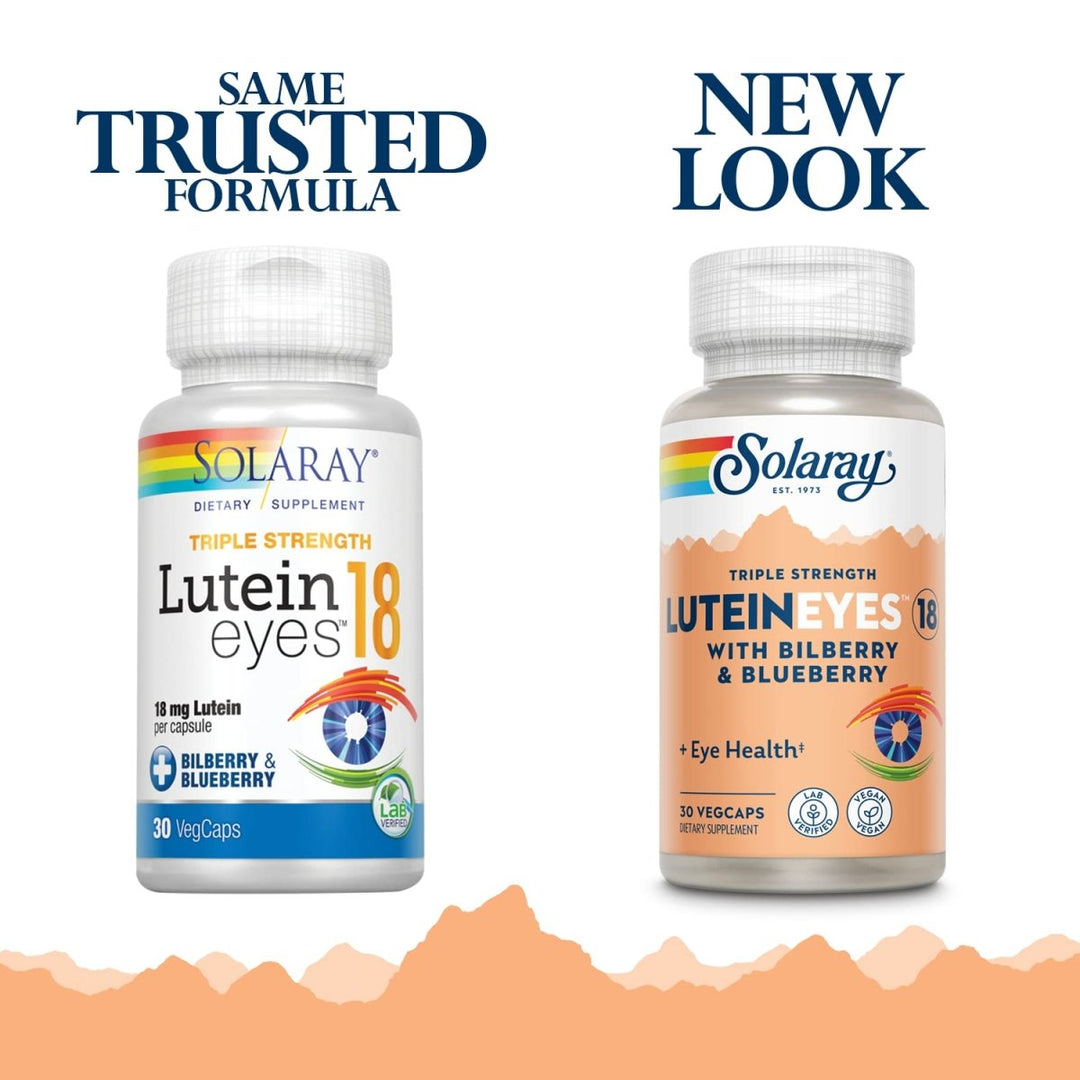 SOLARAY Lutein Eyes 18 MG, 30 CT - The Oasis of Health