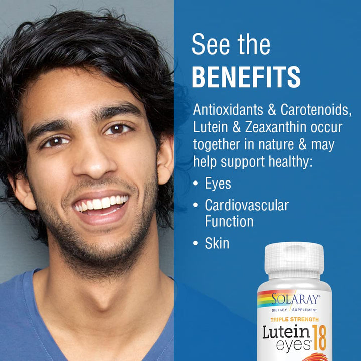 SOLARAY Lutein Eyes 18 MG, 30 CT - The Oasis of Health