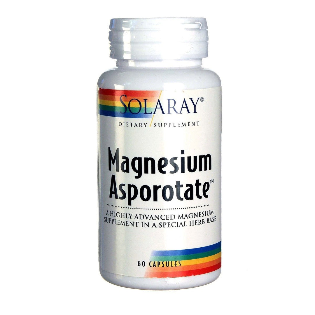 Solaray Magnesium Asporotate Supplement - Optimal Absorption for Nervous System Support - 60 Count - The Oasis of Health