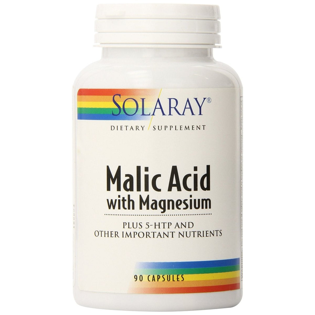 Solaray Malic Acid with Magnesium Supplement, 90 Count - The Oasis of Health