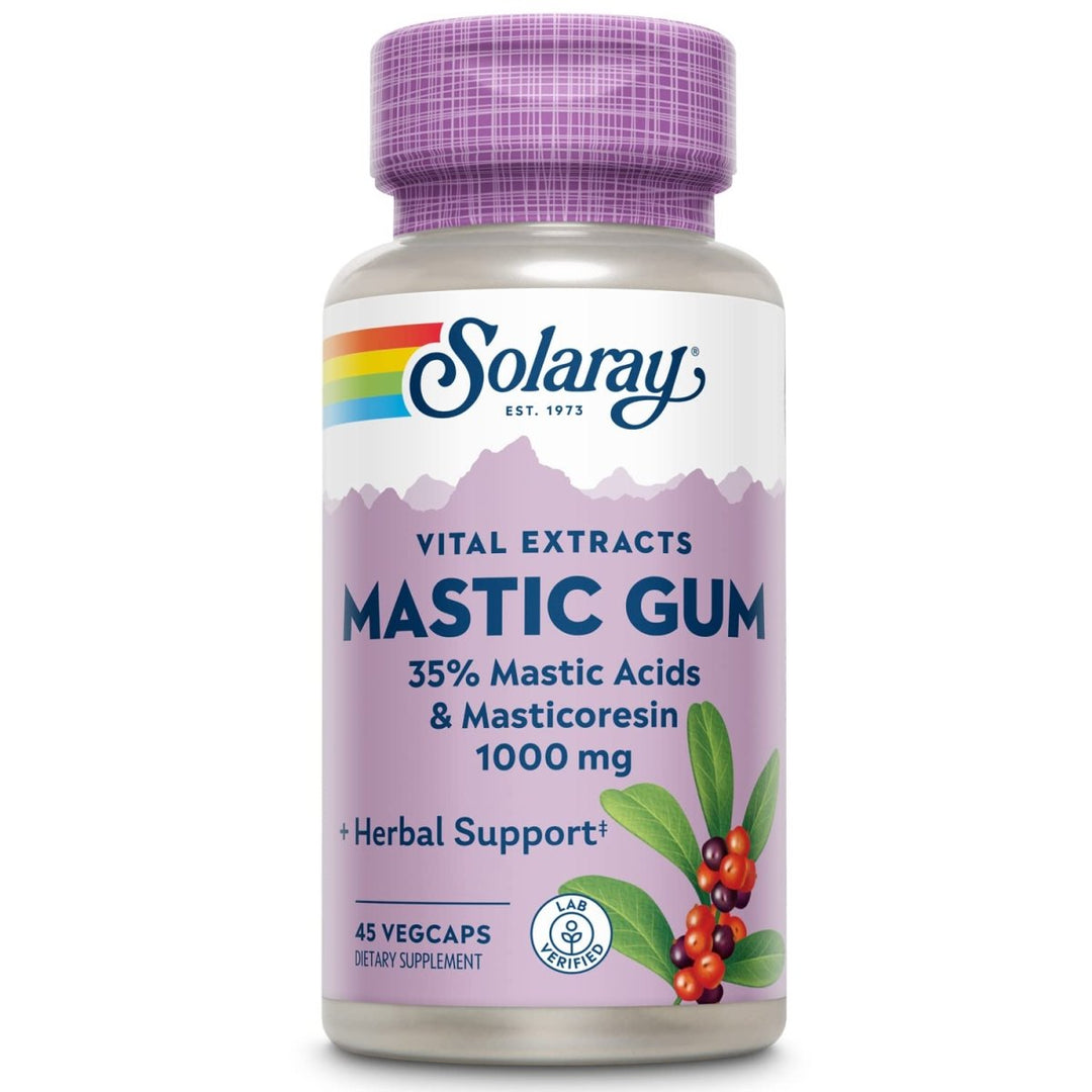 Solaray Mastic Gum Extract 500 mg 45 Count - The Oasis of Health