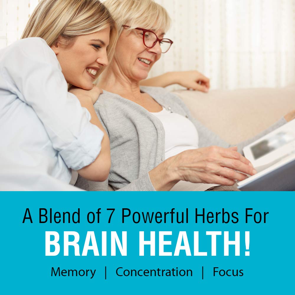 Solaray Memory Blend SP - 30 | Herbal Blend w/Cell Salt Nutrients to Help Support Memory, Concentrate & Focus | Non - GMO, Vegan | 50 Servings | 100 VegCaps - The Oasis of Health