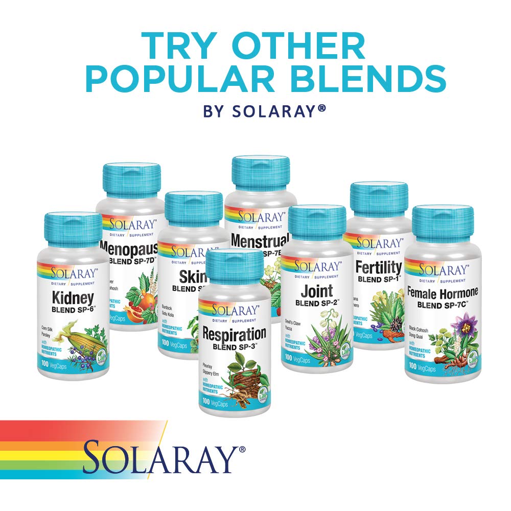 Solaray Memory Blend SP - 30 | Herbal Blend w/Cell Salt Nutrients to Help Support Memory, Concentrate & Focus | Non - GMO, Vegan | 50 Servings | 100 VegCaps - The Oasis of Health
