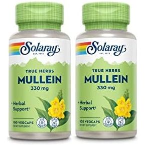 Solaray Mullein 330 mg 100 Vcaps - 2 Pack - The Oasis of Health