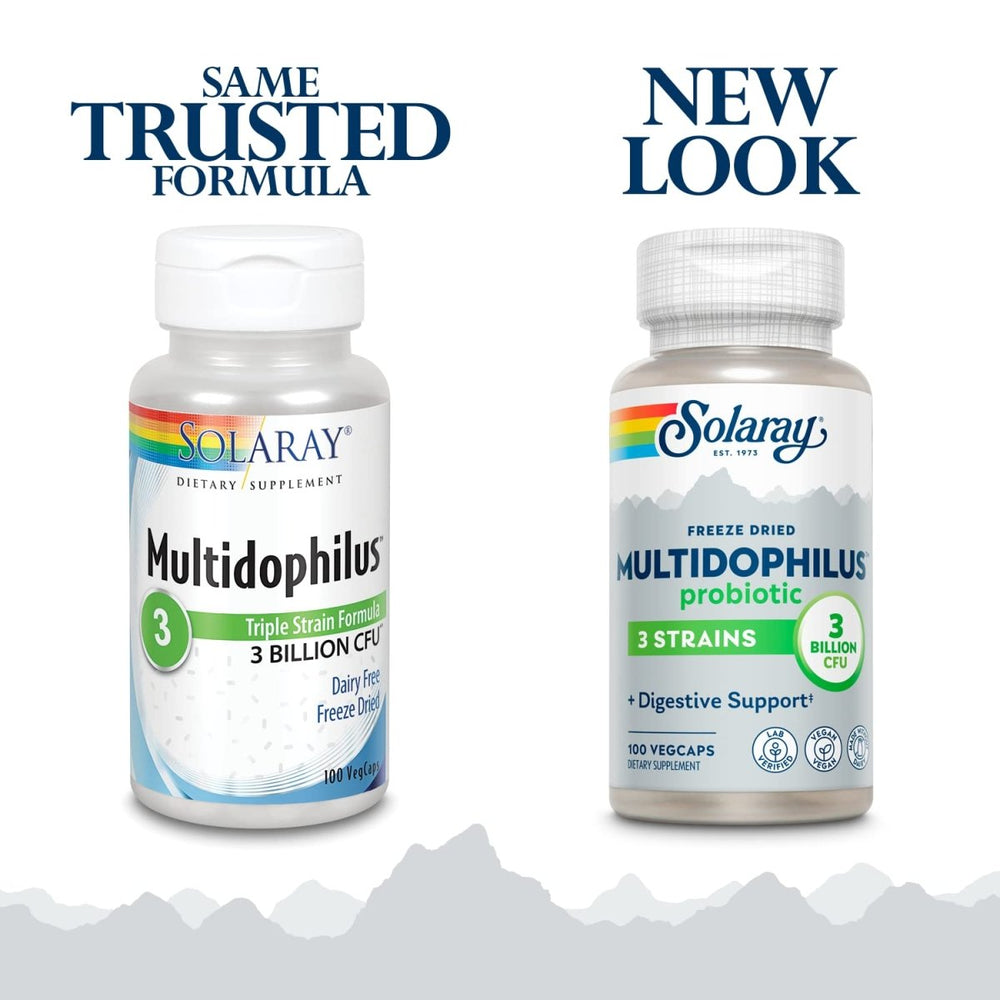 Solaray Multidophilus Supplement 3 Billion, 100 Count - The Oasis of Health