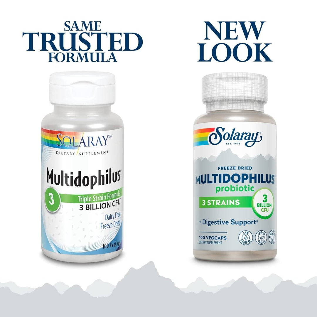 Solaray Multidophilus Supplement 3 Billion, 100 Count - The Oasis of Health