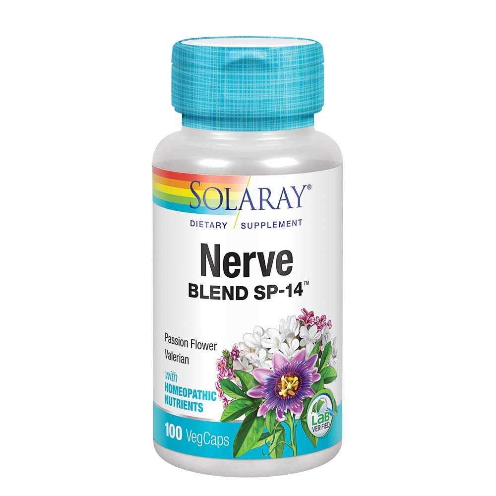 SOLARAY Nerve Blend SP - 14 | | 50 Serv | 100 VegCaps 02140 - The Oasis of Health
