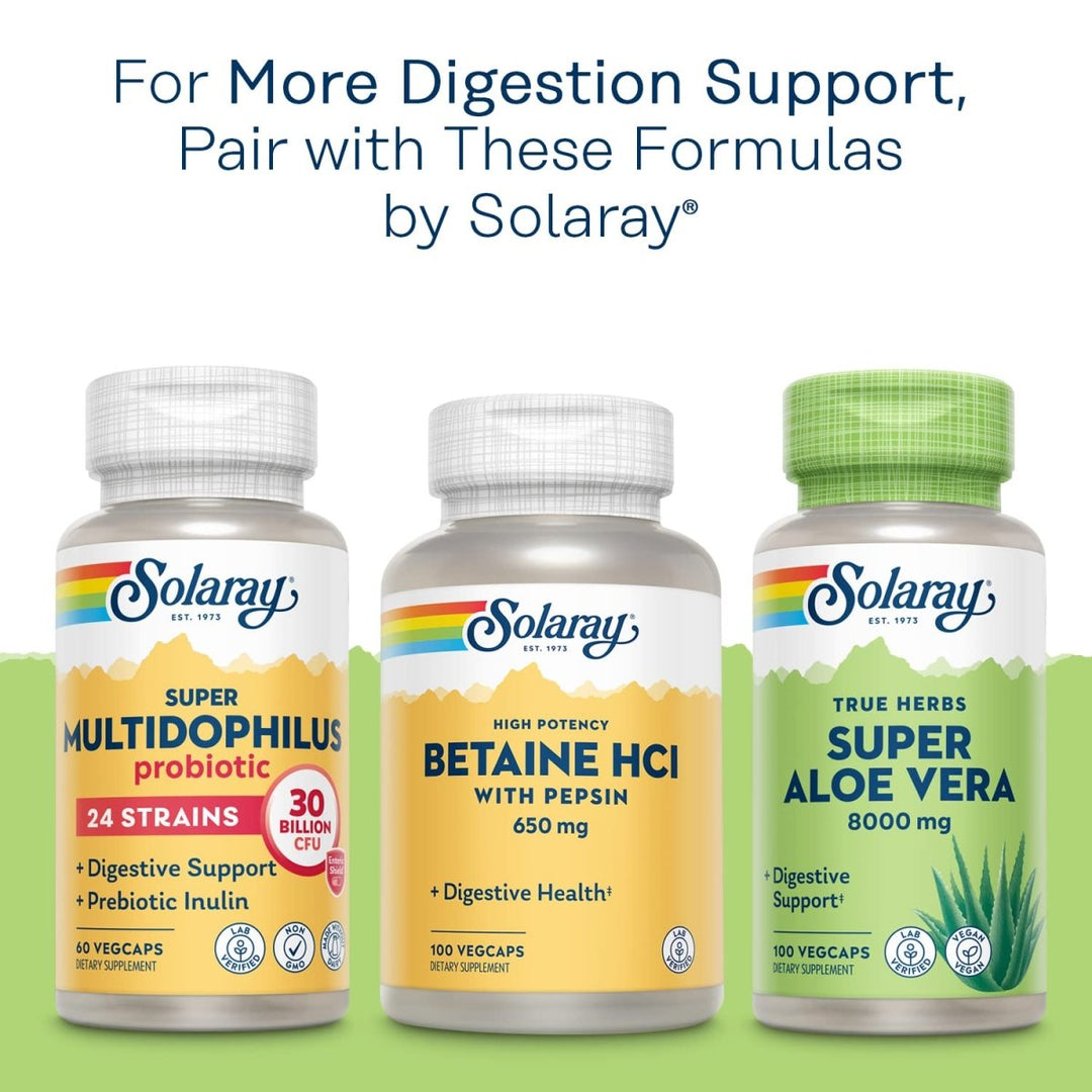 Solaray Okra Fruit 400mg Healthy Digestion & Cardiovascular Function Soluble Fiber Including Gums & Pectins Non - GMO & Vegan 100 VegCaps - The Oasis of Health
