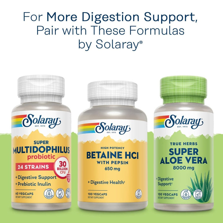 Solaray Okra Fruit 400mg Healthy Digestion & Cardiovascular Function Soluble Fiber Including Gums & Pectins Non - GMO & Vegan 100 VegCaps - The Oasis of Health