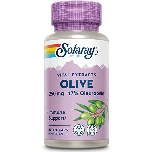 Solaray Olive 250 mg 30 Veg Caps - B00020HZF6 - The Oasis of Health