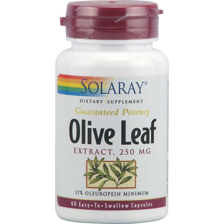 Solaray - Olive Leaf Extract, 250 mg, 60 capsules - The Oasis of Health