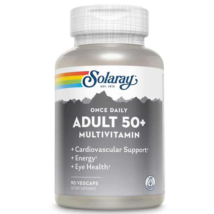 SOLARAY Once Daily Adult 50+ Multivitamin Healthy Energy, Heart & Immune Support for Mature Adults 90 CT - The Oasis of Health