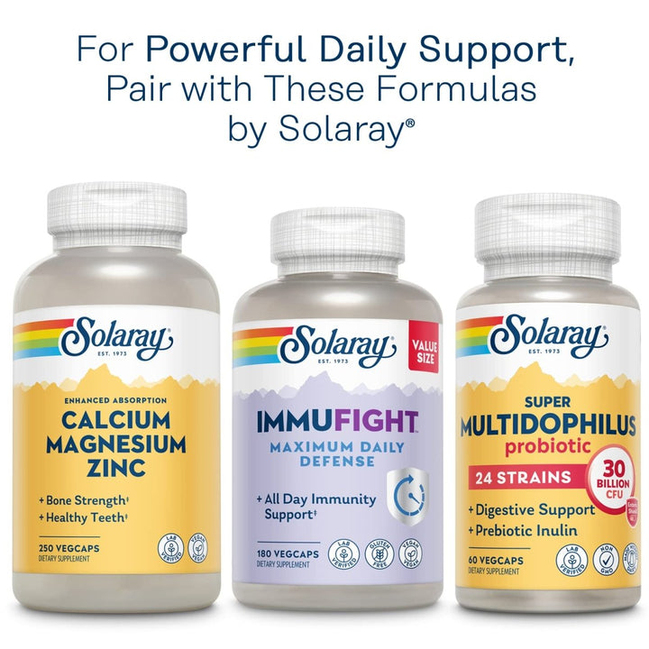 SOLARAY Once Daily Adult 50+ Multivitamin Healthy Energy, Heart & Immune Support for Mature Adults 90 CT - The Oasis of Health