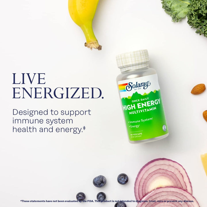 SOLARAY Once Daily High Energy Multivitamin 60 Vcaps - The Oasis of Health
