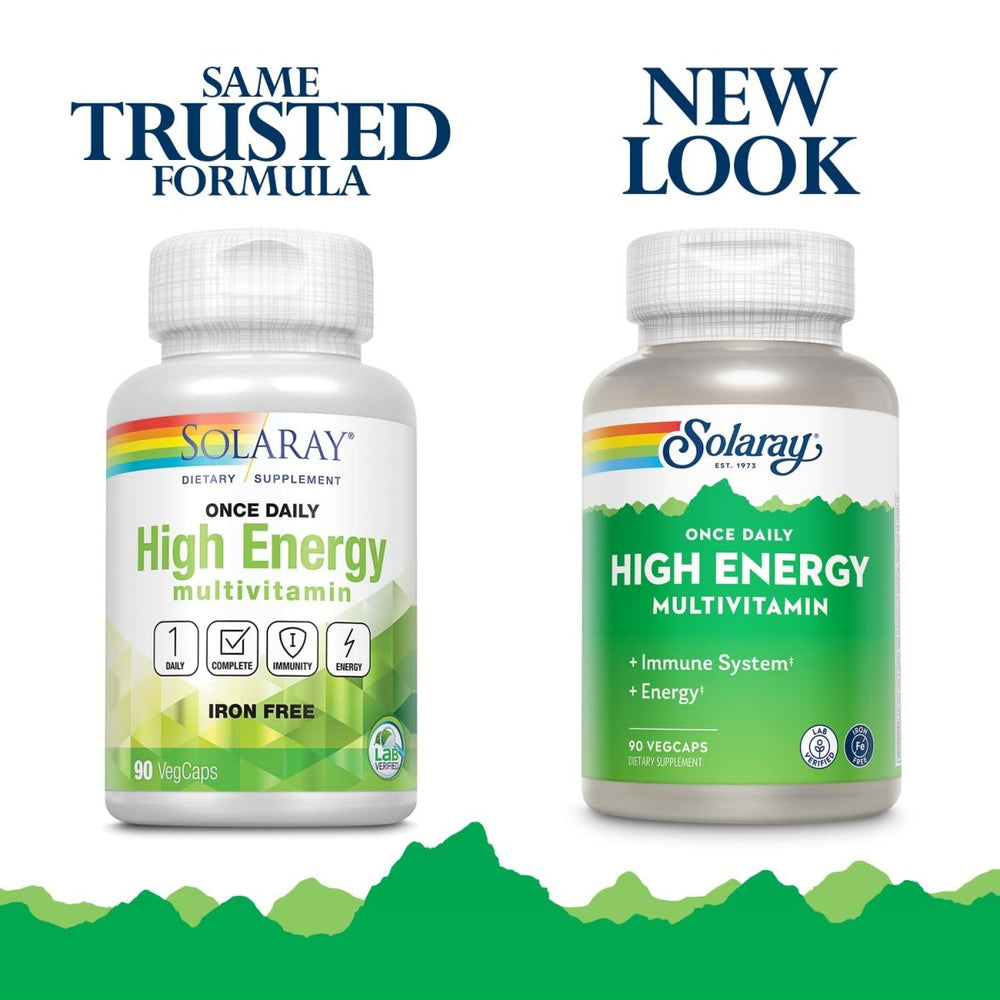 SOLARAY Once Daily High Energy Multivitamin 90 VegCaps 47306 - The Oasis of Health