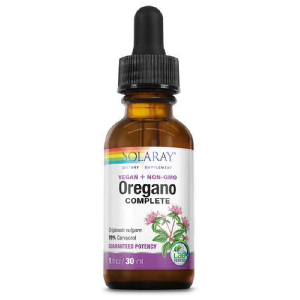 SOLARAY Oregano Leaf Extract Complete, Drops, Unflavored (Vial) 68mg | 1oz - The Oasis of Health