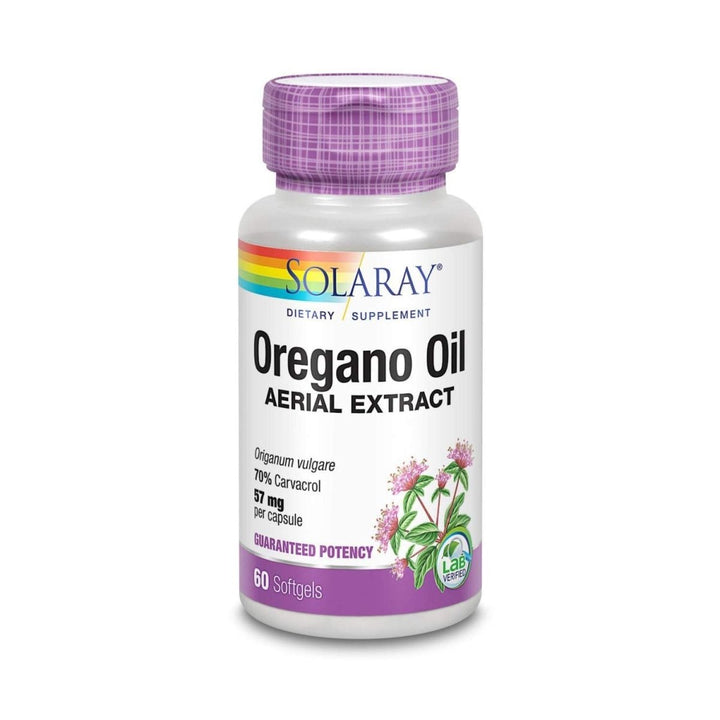 SOLARAY Oregano Oil 70% Carvacrol - 60 Capsules - The Oasis of Health