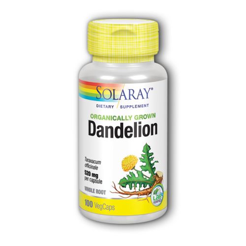 Solaray - Organically Grown Dandelion - 100 Vegetarian Capsules - Walmart Only - The Oasis of Health