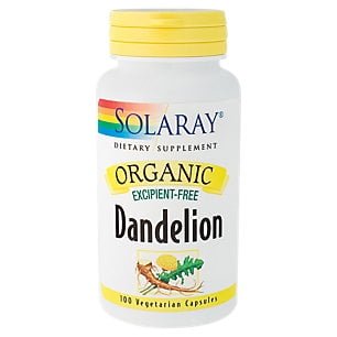 Solaray - Organically Grown Dandelion - 100 Vegetarian Capsules - Walmart Only - The Oasis of Health