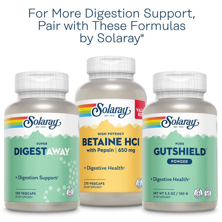SOLARAY Pancreatin 1300 | Pancreatic Digestive Enzymes Plus Papaya for Healthy Digestion Support | 90 VegCaps, 90 Serv. - The Oasis of Health