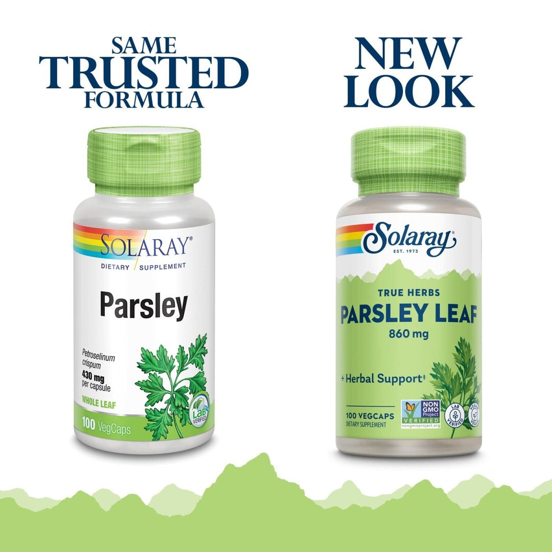 Solaray Parsley Capsules, 860 mg | 100 Count 01420 - The Oasis of Health