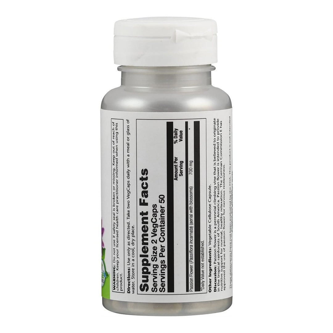 Solaray Passion Flower Aerial 350 mg VCapsules - 100 Count - The Oasis of Health